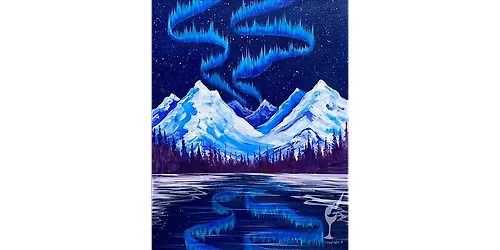 Painting an Aurora Borealis Adventure - Paint and Sip in Denver | Classpop!\u2122