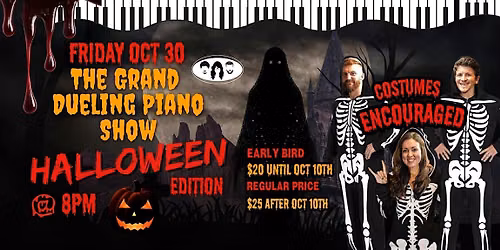 The Grand Dueling Piano Show HALLOWEEN edition at The Twin Otter Pub