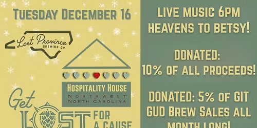 Get Lost for a Cause: Hospitality House