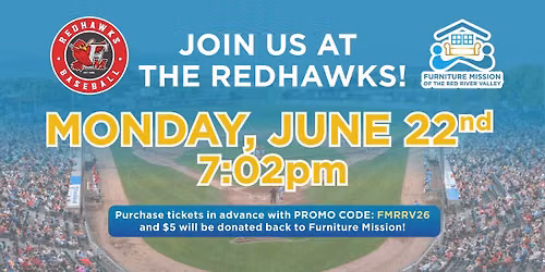 RedHawks Game - Furniture Mission of the RRV Night