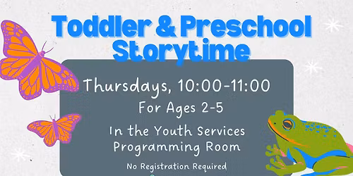 Toddler & Preschool Storytime