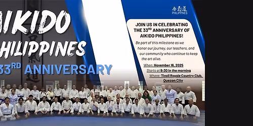 AIKIDO PHILIPPINES 33RD ANNIVERSARY