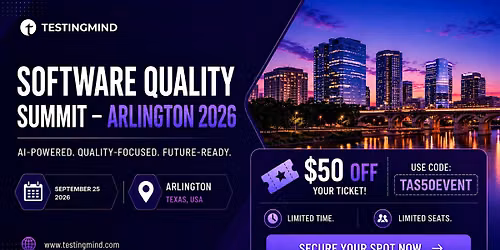 Software Quality Summit | Arlington | 2026