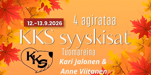 KKS syyskisat - virallinen agilitykilpailu 12.-13.9.2026