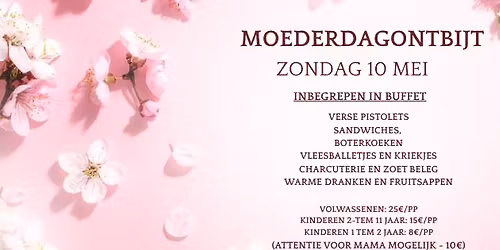 Moederdagontbijt op Den Binnenhof
