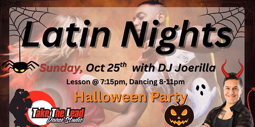 Sunday Latin Night at Take The Lead - Halloween Party!