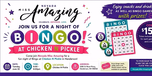 BINGO Night at Chicken N Pickle