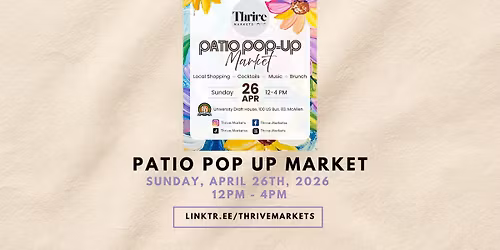 Patio Pop Up Market