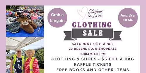 Clothing & Shoe Sale (Clothed in Love Fundraiser)