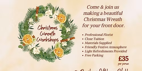 Christmas Wreath Making Workshop (Evening)