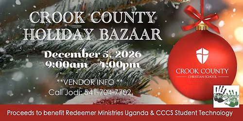 Crook County Holiday Bazaar - December 6, 2025