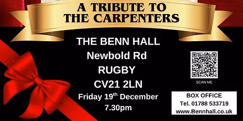 MASQUERADE - A Tribute To The Carpenters LIVE At The Benn Hall Rugby
