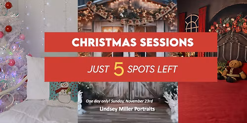 Christmas Portrait Sets for one day only!