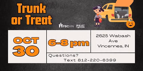 Trunk or Treat at First Baptist Church, Vincennes