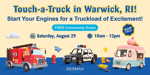 FREE Sensory-Friendly Touch-a-Truck in Warwick!