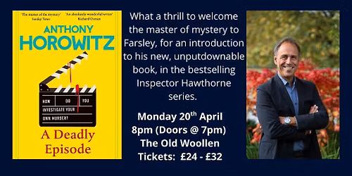 An Evening with Anthony Horowitz