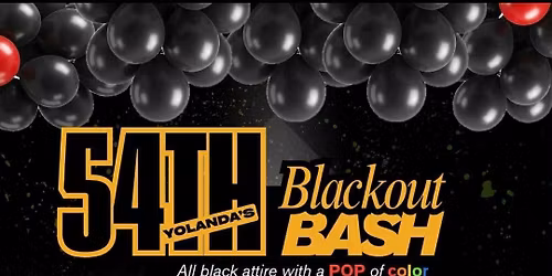 Yolanda's 54th Blackout Bash with a pop of color