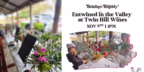Blooms and Brushes | Paint n Sip | Twin Hill Wines | Nov 9th