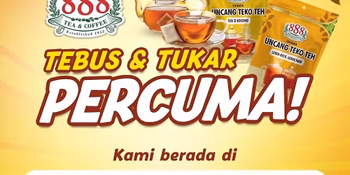 Tebus & Tukar 888 Uncang Teko Teh