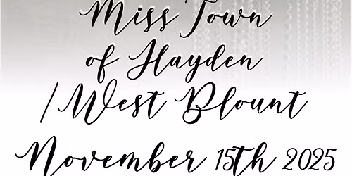 Miss Town of Hayden \/West Blount 2025