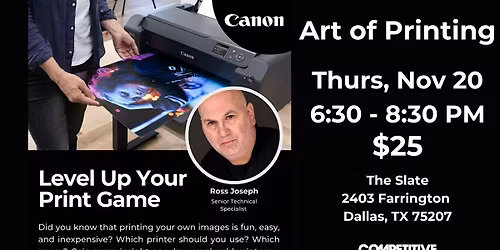 The Art of Printing w\/ Canon