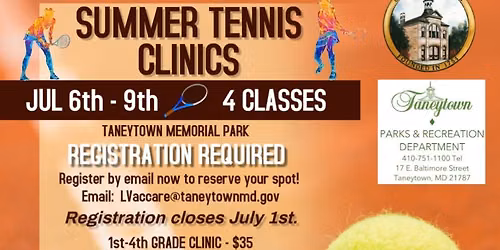 Summer Tennis Clinics