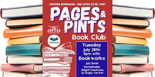 July Pages & Pints Book Club at Canteen Brewhouse