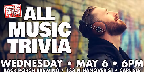 All Music Trivia at Back Porch Brewing Inc - Carlisle