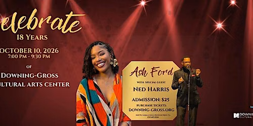18th Anniversary Concert featuring Ash Ford and Ned Harris