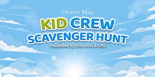 Oviedo Mall Kid Crew August Scavenger Hunt
