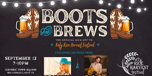Boots and Brews: Annual Kickoff to the Katy Rice Harvest Festival