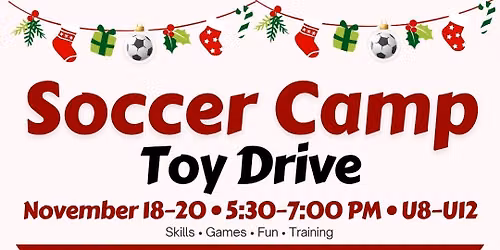 Soccer Camp Toy Drive-Toys for Tots