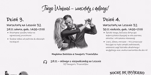 Tango Weekend! Warsztaty Tanga z Magdalena Bochi\u0144ska & Panagiotis Triantafyllou!