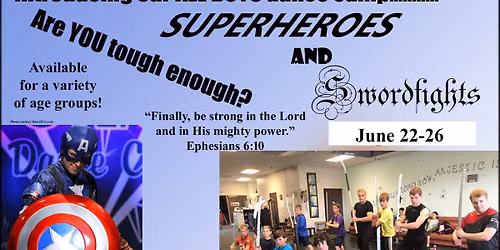 Superheroes and Swordfights -- ALL BOYS dance camp