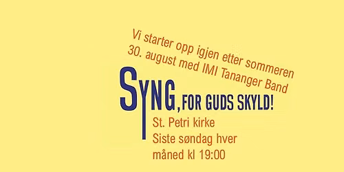 Syng, for Guds skyld!