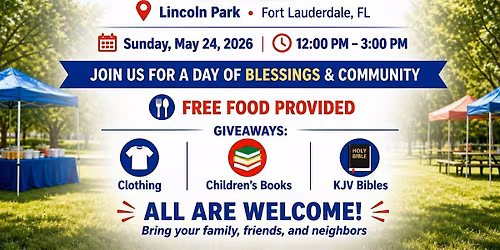 Community Day: Free Food, Giveaways & Open Bible Q&A