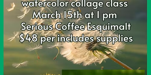 Easter Dandy Bunny watercolor collage class