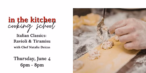 Italian Classics: Ravioli & Tiramisu Cooking Class