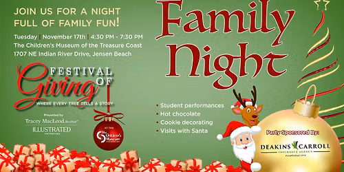 Festival of Giving Family Night 2026 Presented by Deakins-Carroll Insurance