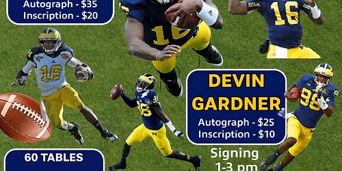 Denard Robinson and Devin Gardner @ The Saginaw Sports Collectors Show