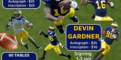 Denard Robinson and Devin Gardner @ The Saginaw Sports Collectors Show