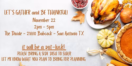 THANKSGIVING POT LUCK