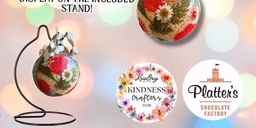 PRESSED FLOWER ORNAMENT WORKSHOP @ PLATTER\u2019S