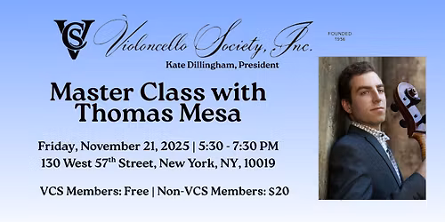 VCS Master Class with Thomas Mesa