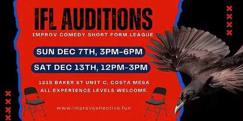 IFL Improv Team Auditions - Short Form Comedy League