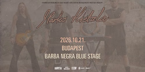 MARKO HIETALA - EUROPEAN TOUR 2026 - Budapest, Barba Negra