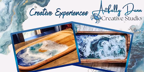  Resin Mixed Media Wood Tray Workshop
