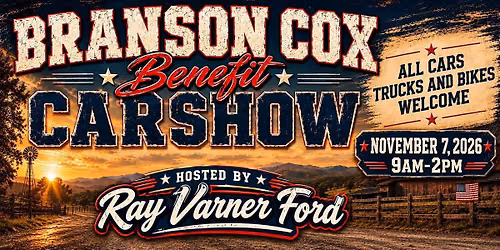 Branson Cox BENEFIT Car Show