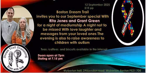 An evening of mediumship with Grant Green and Rita Jones