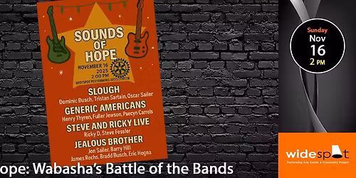 Wabasha Rotary presents "Sounds of Hope", a battle of the bands to benefit the Stars of Hope project